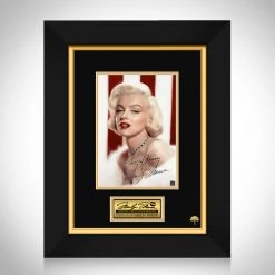 RARE-T Marilyn Monroe Flag Photo Limited Signature Edition Studio Licensed Custom Frame Limited Edition Frames