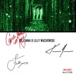 RARE-T Limited Edition Frames The Matrix Movie Script Limited Signature Edition Studio Licensed Custom Frame 13 RARE-T Limited Edition Frames The Matrix Movie Script Limited Signature Edition Studio Licensed Custom Frame