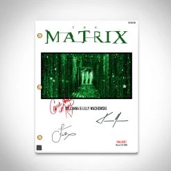 RARE-T Limited Edition Frames The Matrix Movie Script Limited Signature Edition Studio Licensed Custom Frame