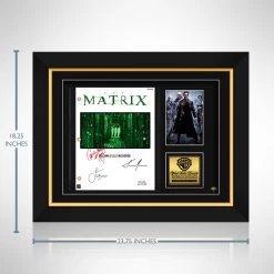 RARE-T Limited Edition Frames The Matrix Movie Script Limited Signature Edition Studio Licensed Custom Frame 14 RARE-T Limited Edition Frames The Matrix Movie Script Limited Signature Edition Studio Licensed Custom Frame