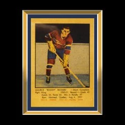 APW Maurice Richard- Montreal Canadians Hand-Signed Jersey By Maurice Richard Custom Shadow Box Frame