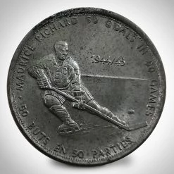 Michel Montreal Canadiens- Maurice Richard Vintage 1971 '50 Goals 50 Games' Coin