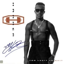 Rare-T MC Hammer Too Legit To Quit Limited Signature Edition Studio Licensed Gold LP Custom Frame