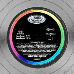 Rare-T MC Hammer Too Legit To Quit Limited Signature Edition Studio Licensed Gold LP Custom Frame