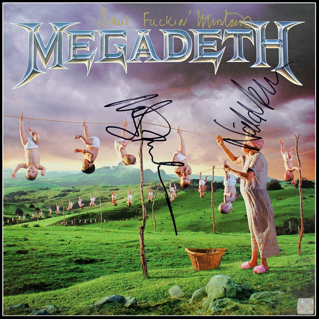 Rare-T Megadeth Youthinasia Limited Signature Edition Studio Licensed Gold LP Custom Frame Limited Edition Frames 3 Rare-T Megadeth Youthinasia Limited Signature Edition Studio Licensed Gold LP Custom Frame Limited Edition Frames