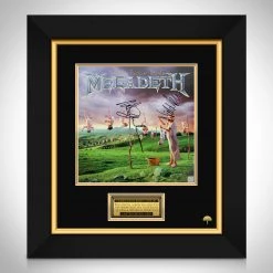 RARE-T Megadeth Youthinasia Limited Signature Edition Studio Licensed LP Cover Custom Frame Limited Edition Frames