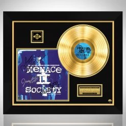 RARE-T Menace 2 Society Motion Picture Soundtrack Limited Signature Edition Gold LP Custom Frame Limited Edition Frames