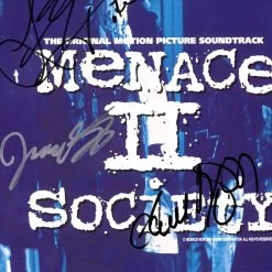 RARE-T Menace 2 Society Soundtrack Limited Signature Edition Studio Licensed LP Cover Custom Frame Limited Edition Frames 12 RARE-T Menace 2 Society Soundtrack Limited Signature Edition Studio Licensed LP Cover Custom Frame Limited Edition Frames