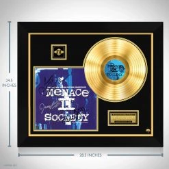 RARE-T Menace 2 Society Motion Picture Soundtrack Limited Signature Edition Gold LP Custom Frame Limited Edition Frames