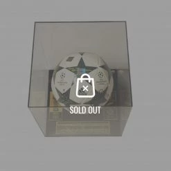 KOREA Messi & Ronaldo Hand Signed Soccer Ball Rare-T Exclusive Museum Display Sports Memorabilia