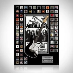 PPC Metallica- JSA Certified Hand-Signed Electric Guitar By The Band Custom Shadow Box Frame