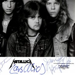 RARE-T Metallica B&W Band Photo Limited Signature Edition Studio Licensed Custom Frame