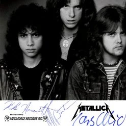 RARE-T Metallica B&W Band Photo Limited Signature Edition Studio Licensed Custom Frame