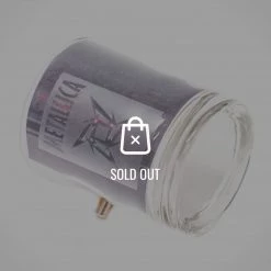 Handmade 'Bullet - Metallica' Etched Rock Glass