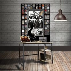 PPC Metallica- JSA Certified Hand-Signed Electric Guitar By The Band Custom Shadow Box Frame