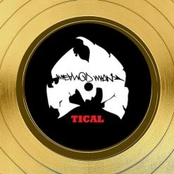 RARE-T Method Man 'Tical' Limited Collectors' Edition Studio Licensed Gold LP Custom Frame Limited Edition Frames