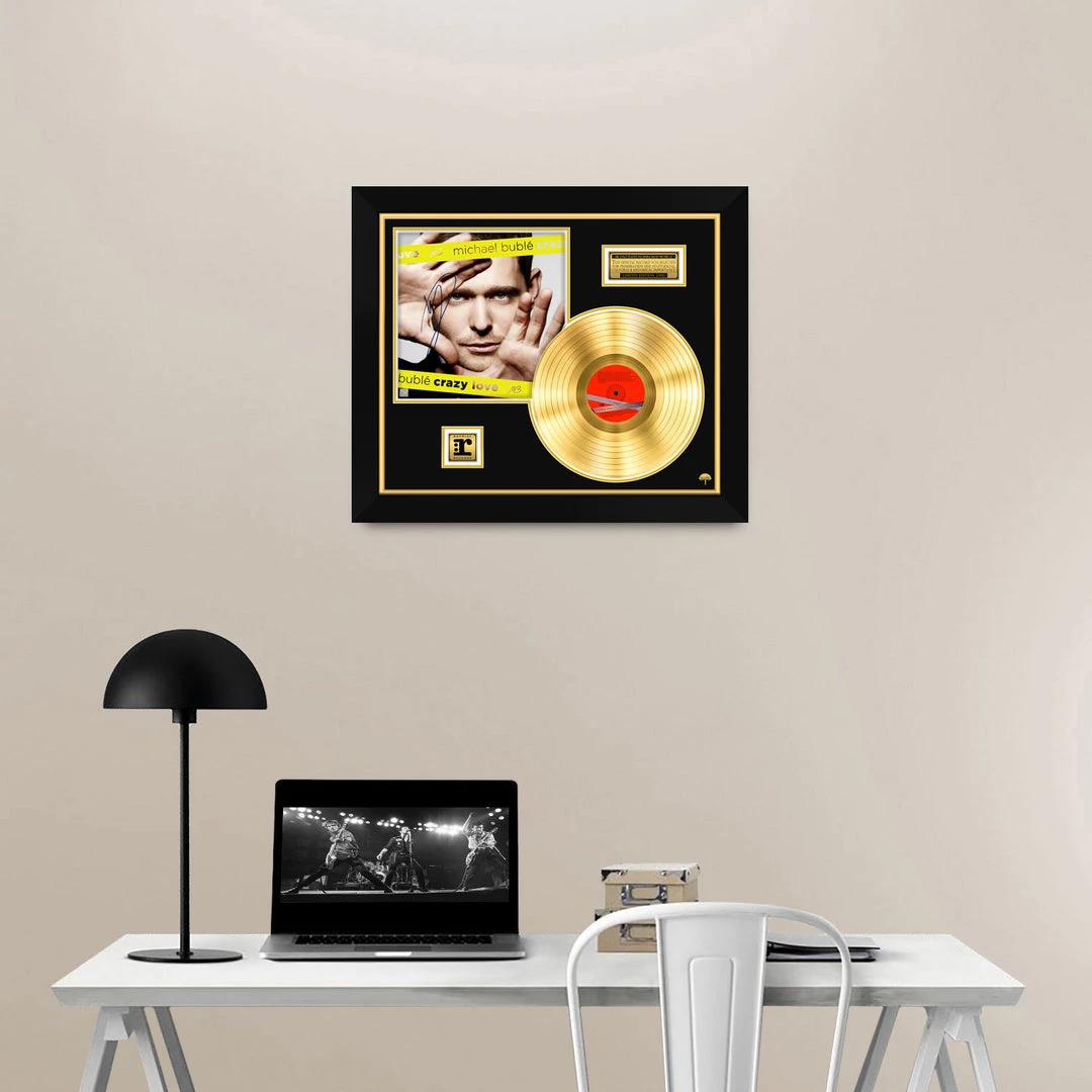 RARE-T Michael Bubl?? Crazy Love Limited Signature Edition Studio Licensed Gold LP Custom Frame Limited Edition Frames 6 RARE-T Michael Bubl?? Crazy Love Limited Signature Edition Studio Licensed Gold LP Custom Frame Limited Edition Frames
