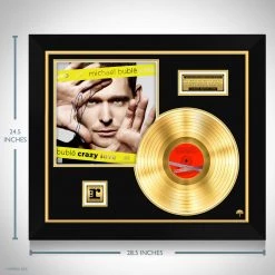 RARE-T Michael Bubl?? Crazy Love Limited Signature Edition Studio Licensed Gold LP Custom Frame Limited Edition Frames 20 RARE-T Michael Bubl?? Crazy Love Limited Signature Edition Studio Licensed Gold LP Custom Frame Limited Edition Frames