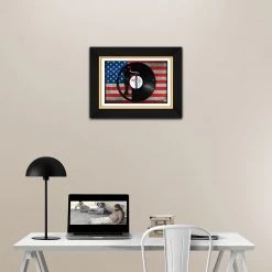 G.R.O. Limited Edition Frames Michael Jackson 'BAD' Limited Edition Studio Licensed Laser Cut Black Vinyl Lp Custom Frame