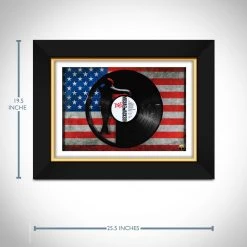 G.R.O. Limited Edition Frames Michael Jackson 'BAD' Limited Edition Studio Licensed Laser Cut Black Vinyl Lp Custom Frame