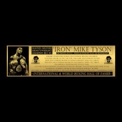 PPC Mike Tyson - PSA/DNA Certified Hand-Signed Boxing Heavyweight Champion Belt Custom Museum Display Signed Memorabilia