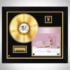 RARE-T Limited Edition Frames Nicki Minaj 'Pink Friday' Gold LP Limited Signature Edition Studio Licensed Custom Frame