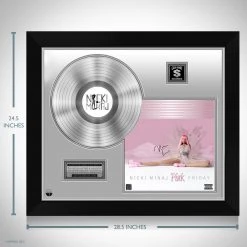 RARE-T Nicki Minaj Pink Friday Platinum LP Limited Signature Edition Studio Licensed Custom Frame 17 RARE-T Nicki Minaj Pink Friday Platinum LP Limited Signature Edition Studio Licensed Custom Frame