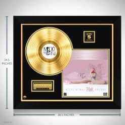 RARE-T Limited Edition Frames Nicki Minaj 'Pink Friday' Gold LP Limited Signature Edition Studio Licensed Custom Frame