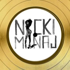 RARE-T Limited Edition Frames Nicki Minaj 'Pink Friday' Gold LP Limited Signature Edition Studio Licensed Custom Frame