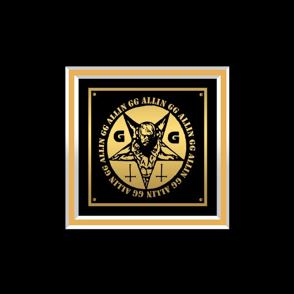 RARE-T GG Allin - Always Was, Is, And Always Shall Be Gold LP Limited Signature Edition Studio Licensed Custom Frame Limited Edition Frames 6 RARE-T GG Allin - Always Was, Is, And Always Shall Be Gold LP Limited Signature Edition Studio Licensed Custom Frame Limited Edition Frames