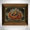 RARE-T Milwaukee Beer - Vintage Reverse Painted 'Globe-Gold Goddess' Bar Mirror Ready To Ship! 48 Hour Shipping!