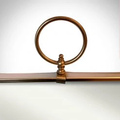 Jonathan Brass Mirror- Vintage Solid Brass Bar-Back Mirror Ready To Ship! 48 Hour Shipping!