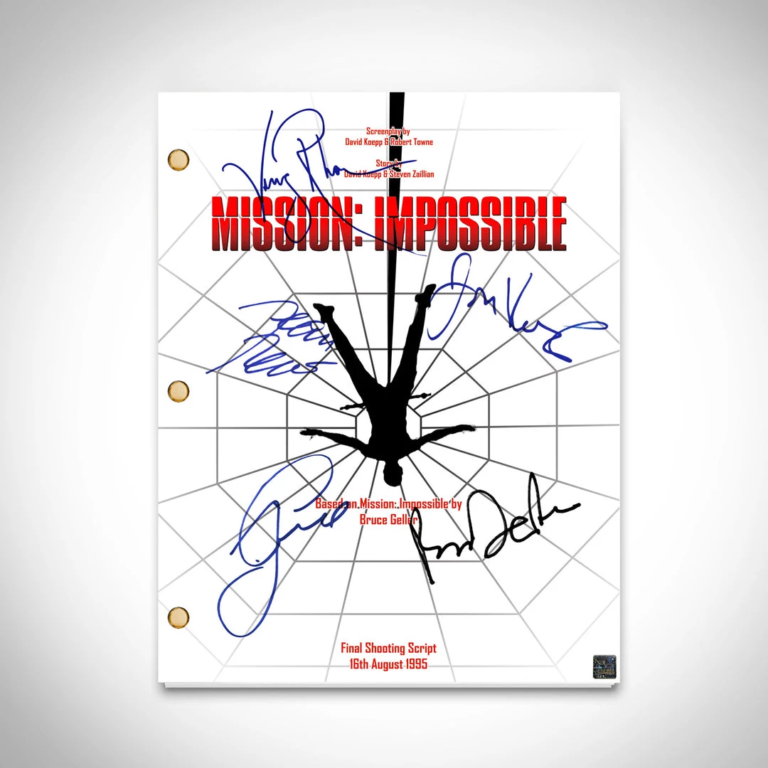 RARE-T Mission Impossible Script Limited Signature Edition Studio Licensed Custom Frame 5 RARE-T Mission Impossible Script Limited Signature Edition Studio Licensed Custom Frame