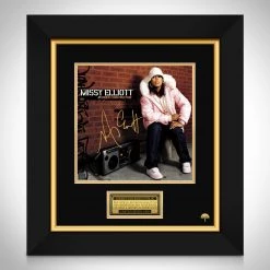 RARE-T Missy Elliott - Under Construction LP Cover Limited Signature Edition Studio Licensed Custom Frame Limited Edition Frames