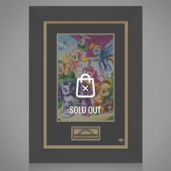 VAULT COLLECTIBLES My Little Pony- Hand-Signed Artwork Print By Artist Kevin Yan Custom Frame Signed Memorabilia