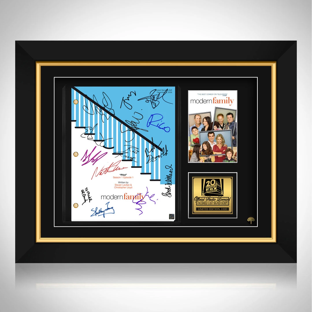 RARE-T Limited Edition Frames Modern Family Script Limited Signature Edition Studio Licensed Custom Frame 1 RARE-T Limited Edition Frames Modern Family Script Limited Signature Edition Studio Licensed Custom Frame