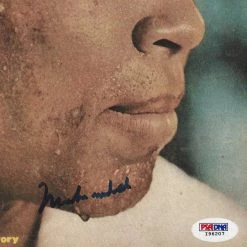 PPC Muhammad Ali - Psa/Dna Certified Hand-Signed Magazine Cover By Muhammad Ali Custom Frame Signed Memorabilia