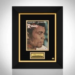 PPC Muhammad Ali - Psa/Dna Certified Hand-Signed Magazine Cover By Muhammad Ali Custom Frame Signed Memorabilia