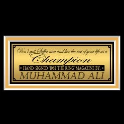 PPC Muhammad Ali - Psa/Dna Certified Hand-Signed Magazine Cover By Muhammad Ali Custom Frame Signed Memorabilia