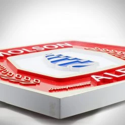 RARE-T Barware & Signs Molson Canada Beer Original Vintage Hard Plastic Bar Sign/Advertisement