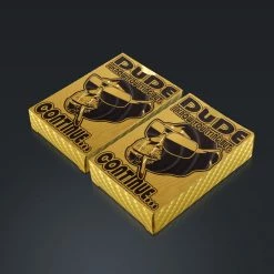 RARE-T Ready To Ship! 48 Hour Shipping! 24K Gold Plated Playing Cards I Know You Lying But Continue...Pattern 17 RARE-T Ready To Ship! 48 Hour Shipping! 24K Gold Plated Playing Cards I Know You Lying But Continue...Pattern