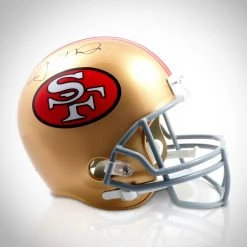 PPC Joe Montana- San Francisco 49Ers JSA Witnessed Certified Hand-Signed Full Size Helmet By Joe Montana Custom Museum Display