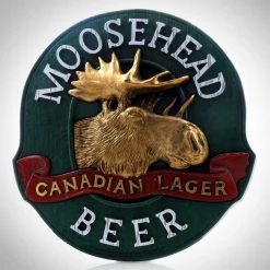 RARE-T Vintage Moosehead Canadian 'Lager' Beer Display/Advertisement