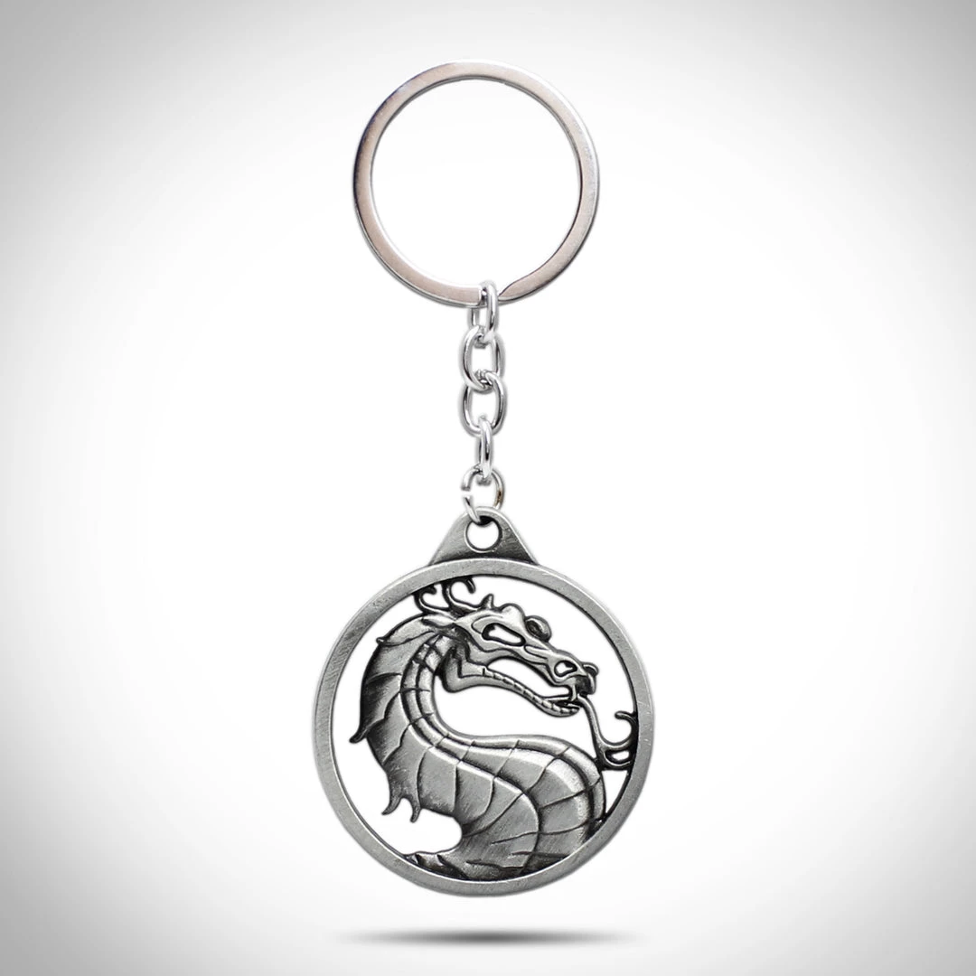 AZALEA Mortal Kombat Logo - Diecast Metal Ancient Dragons Keychain 1 AZALEA Mortal Kombat Logo - Diecast Metal Ancient Dragons Keychain