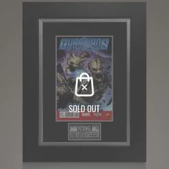 APW Guardians Of The Galaxy- Galaxy'S Most Wanted #1 Comic Book Hand-Signed By Bradley Cooper, Vin Diesel& Stan Lee Custom Frame