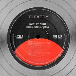 Rare-T Motley Crue Girls Girls Girls Platinum LP Limited Signature Edition Studio Licensed Custom Frame Limited Edition Frames