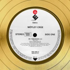 RARE-T Limited Edition Frames Motley Crue Dr. Feelgood Gold LP Limited Signature Edition Studio Licensed Custom Frame 14 RARE-T Limited Edition Frames Motley Crue Dr. Feelgood Gold LP Limited Signature Edition Studio Licensed Custom Frame