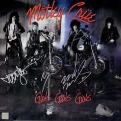 Rare-T Limited Edition Frames Motley Crue Girls Girls Girls Gold LP Limited Signature Edition Studio Licensed Custom Frame