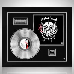 RARE-T Motorhead Motorhead Lemmy Kilmister Platinum LP Limited Signature Edition Studio Licensed Custom Frame