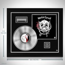 RARE-T Motorhead Motorhead Lemmy Kilmister Platinum LP Limited Signature Edition Studio Licensed Custom Frame